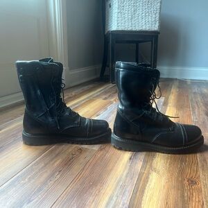Rocky Black Leather Combat Boots